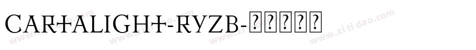 CartaLight-rYzB字体转换