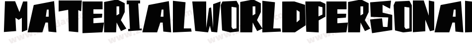 MaterialWorldPersonalUse-ywj1d字体转换