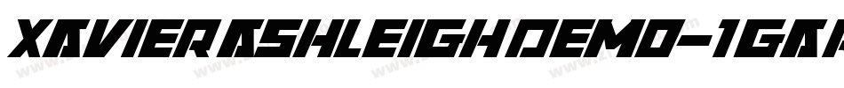 XavierAshleighDemo-1GarL字体转换