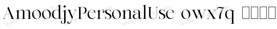 AmoodjyPersonalUse-owx7q字体转换