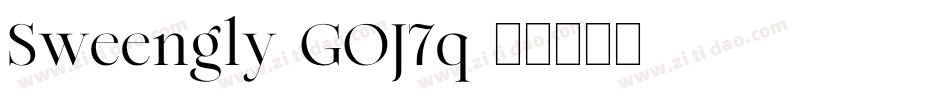 Sweengly-GOJ7q字体转换