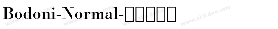 Bodoni-Normal字体转换