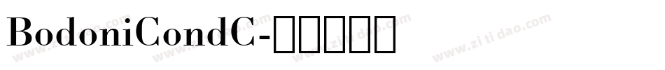 BodoniCondC字体转换