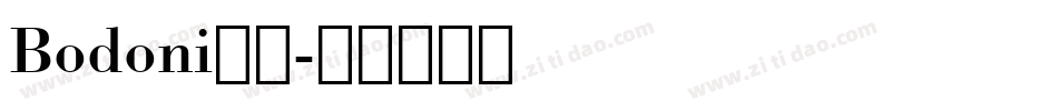 Bodoni字体字体转换