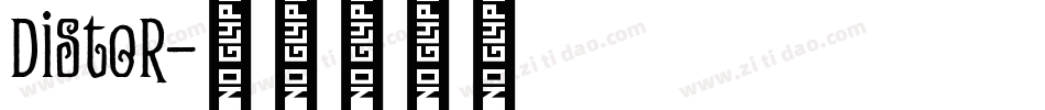 Distor字体转换