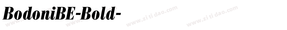 BodoniBE-Bold字体转换