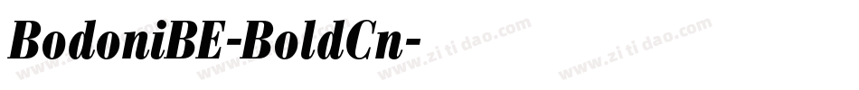 BodoniBE-BoldCn字体转换