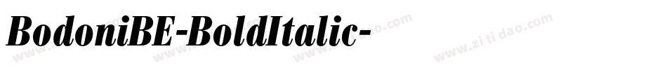 BodoniBE-BoldItalic字体转换