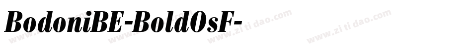 BodoniBE-BoldOsF字体转换