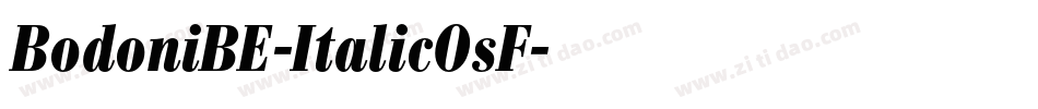 BodoniBE-ItalicOsF字体转换