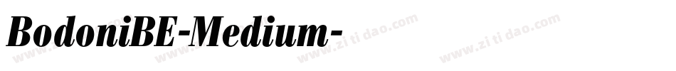 BodoniBE-Medium字体转换
