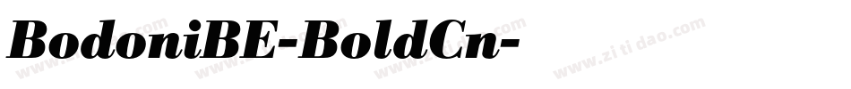 BodoniBE-BoldCn字体转换