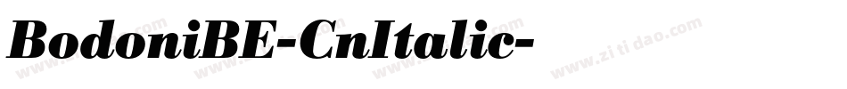 BodoniBE-CnItalic字体转换