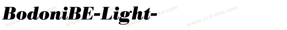 BodoniBE-Light字体转换