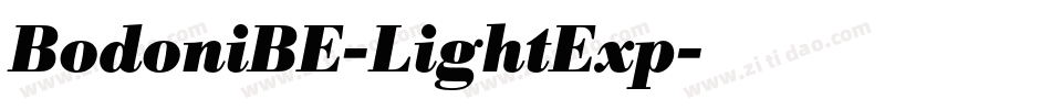 BodoniBE-LightExp字体转换