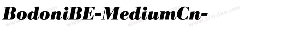 BodoniBE-MediumCn字体转换