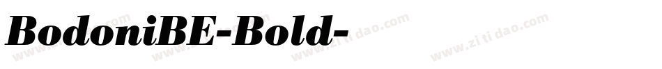 BodoniBE-Bold字体转换