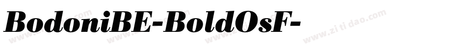 BodoniBE-BoldOsF字体转换