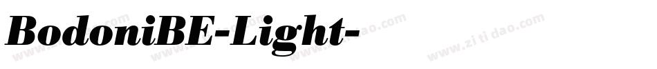 BodoniBE-Light字体转换