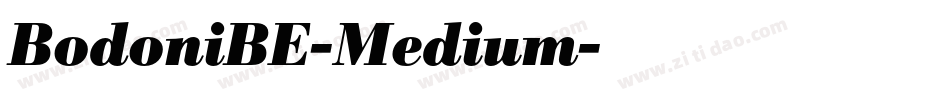 BodoniBE-Medium字体转换
