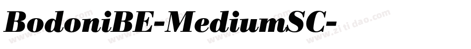 BodoniBE-MediumSC字体转换