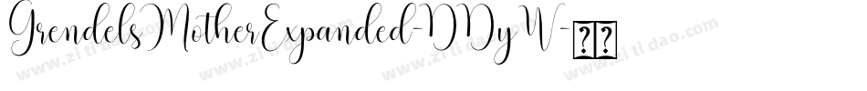 GrendelsMotherExpanded-DDyW字体转换