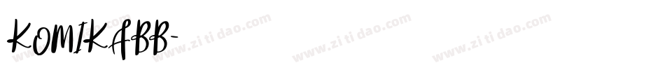 KOMIKABB字体转换