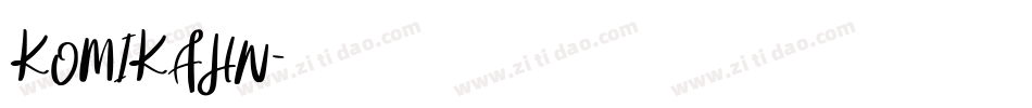KOMIKAHN字体转换