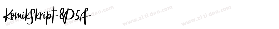 KomikSkript-8P5A字体转换