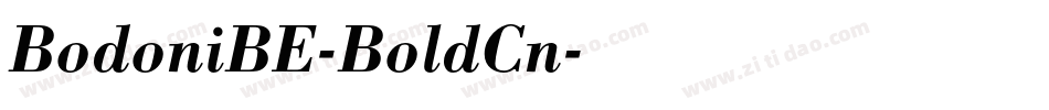 BodoniBE-BoldCn字体转换