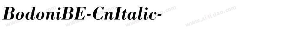 BodoniBE-CnItalic字体转换