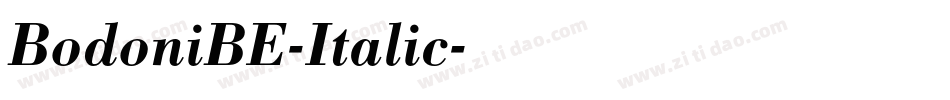 BodoniBE-Italic字体转换