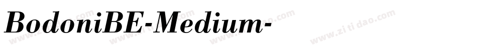 BodoniBE-Medium字体转换