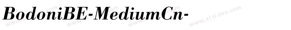 BodoniBE-MediumCn字体转换