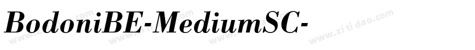 BodoniBE-MediumSC字体转换