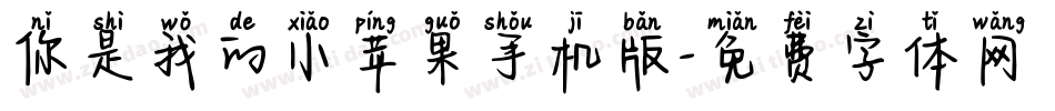 你是我的小苹果手机版字体转换