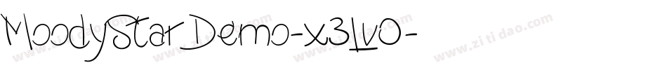 MoodyStarDemo-x3Lv0字体转换