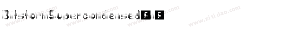 BitstormSupercondensed-wm42字体转换
