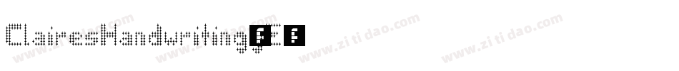ClairesHandwriting-yE42字体转换