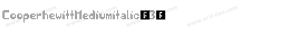 CooperhewittMediumitalic-XB42字体转换