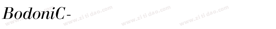BodoniC字体转换