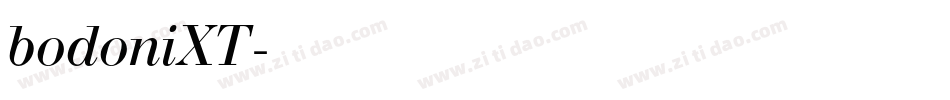 bodoniXT字体转换
