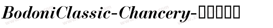 BodoniClassic-Chancery字体转换