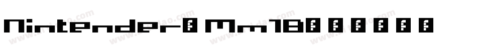 Nintender-Mm1B字体转换