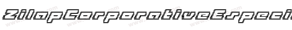 ZilapCorporativeEspecialDecorative-78mD字体转换