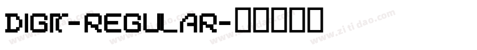 Digit-Regular字体转换