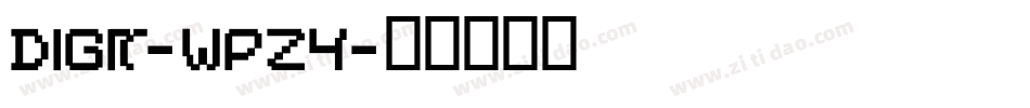 Digit-WpZ4字体转换