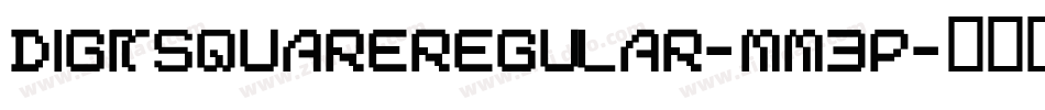 DigitSquareRegular-mm3P字体转换