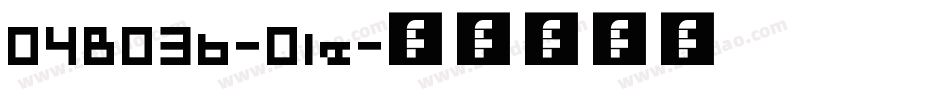 04B03b-Ole字体转换
