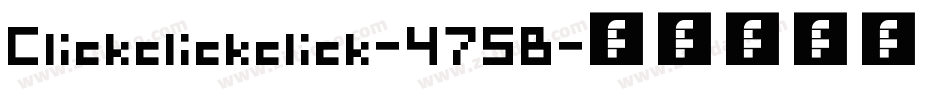 Clickclickclick-475B字体转换